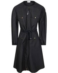 Moncler - Logo Patch Zipped Dress - Lyst