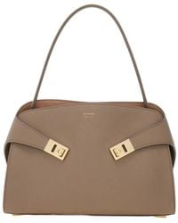 Ferragamo - Hug Soft Shoulder Bag (M) - Lyst