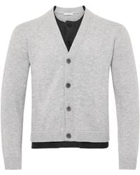 JW Anderson - Jw Anderson V-Neck Layered Knit Cardigan - Lyst