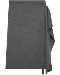 Courreges - Wool Blend Skirt - Lyst