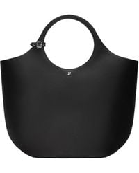 Courreges - Courrèges Large Holy Leather Bag - Lyst