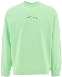 Stone Island - Logo-Print Long-Sleeve Sweatshirt - Lyst