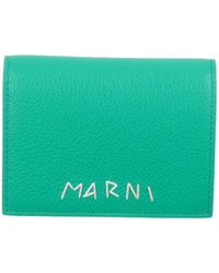 Marni - Pebbled-Leather Wallets - Lyst