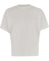 Bottega Veneta - Check Detailed Short Sleeved T-Shirt - Lyst