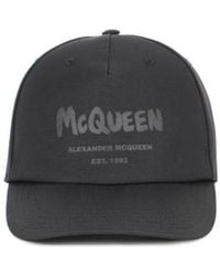 McQueen - Logo Printed Baseball Cap - Lyst