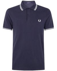 Fred Perry - Logo-Detail Polo Shirt - Lyst