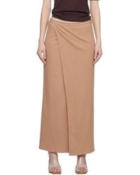 Baserange - Ribbed-Knit Maxi Skirt - Lyst