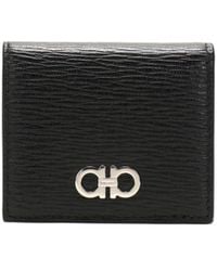 Ferragamo - Logo-Plaque Leather Cardholder - Lyst