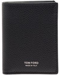 Tom Ford - Logo Printed Bi-Fold Wallet - Lyst