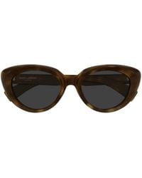 Saint Laurent - Eyewear Cat-Eye Frame Sunglasses - Lyst