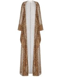 Valentino - Leopard Print Long Blouse - Lyst