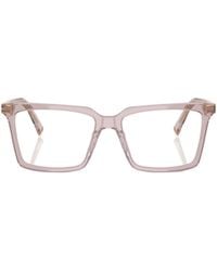 Miu Miu - Eyewear Square Frame Glasses - Lyst