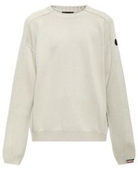 Moncler - Textured Crew-Neck Knitted Sweater - Lyst