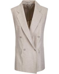 Tagliatore - Sleeveless Vest - Lyst