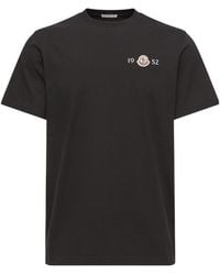 Moncler - Logo Patch Crewneck T-Shirt - Lyst