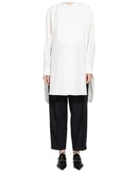 Jil Sander - Buttoned Curved Hem Shirt - Lyst