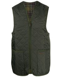 Barbour - Quilted Zip-Up Waistcoat - Lyst