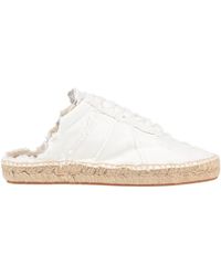 Maison Margiela - Minimal Lace-Up Canvas Flats - Lyst