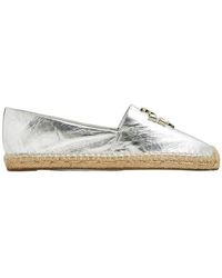 Tory Burch - Logo-Plaque Slip-On Loafers - Lyst