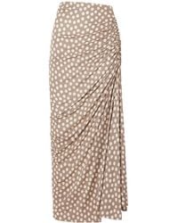 Alaïa - Alaïa Polka Dots Gathered Skirt - Lyst