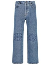 Loewe - Logo Patch Jeans - Lyst