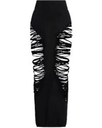 Rick Owens - Solid-Color Wool Pencil Skirt - Lyst