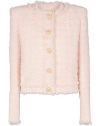 Balmain - Tweed Jacket - Lyst