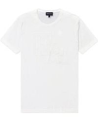 Emporio Armani - Logo Embroidered T-Shirt - Lyst