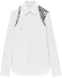 McQueen - Floral Lace Harness Shirt - Lyst