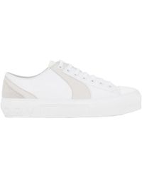 Burberry - Two-Tone Leather Sneakers - Lyst
