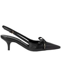 Miu Miu - Pointed-Toe Slingback Pumps - Lyst