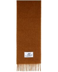 Marni - Logo Patch Fringed Scarf - Lyst
