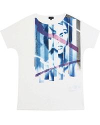 Armani Jeans - Printed T-Shirt With Round Neck - Lyst