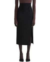 Mugler - Slit Skirt - Lyst