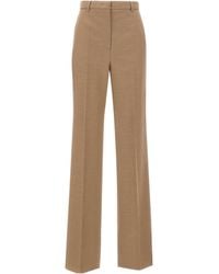 Max Mara - Soraga Twill Belt Loops Trousers - Lyst
