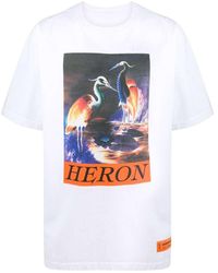 Heron Preston - Times Graphic-Print T-Shirt - Lyst