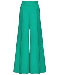Valentino - Wide-Leg Design Casual Pants - Lyst