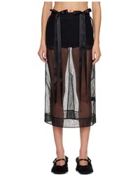 Simone Rocha - Sheer Bow Ribbon Skirt - Lyst