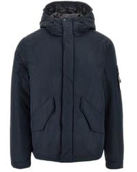 Stone Island - Padded Short Hooded Jacket - Lyst