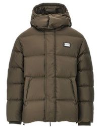Emporio Armani - Logo-Plaque Padded Jacket - Lyst