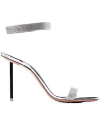 AMINA MUADDI - Crystal-Embellished High-Heel Sandals - Lyst
