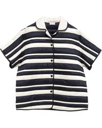 Moncler - Striped Button-Up Short-Sleeved Shirt - Lyst