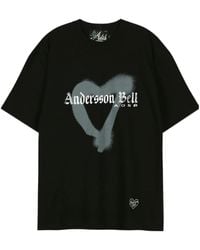 ANDERSSON BELL - Heart-Patterned T-Shirt - Lyst
