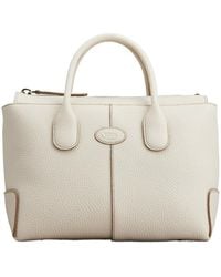 Tod's - Logo Debossed Top Handle Bag - Lyst