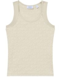 Off-White c/o Virgil Abloh - Logo-Pattern Terry Tank Top - Lyst