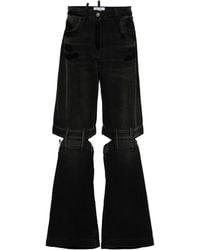 The Attico - The Lunghi Cut-Out Jeans - Lyst