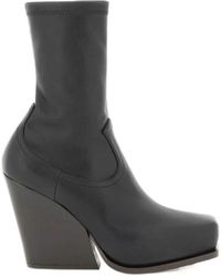 Stella McCartney - Side Zipped Cowboy Stretch Ankle Boots - Lyst
