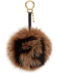 Fendi - Pompom Pendant Keychain - Lyst