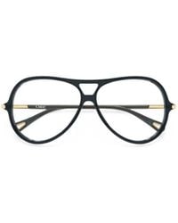 Chloé - Chloé Eyewear Pilot-Frame Double Bridge Glasses - Lyst