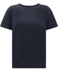 Fabiana Filippi - Filo Diamante Detailed Short Sleeved Basic T-Shirt - Lyst
